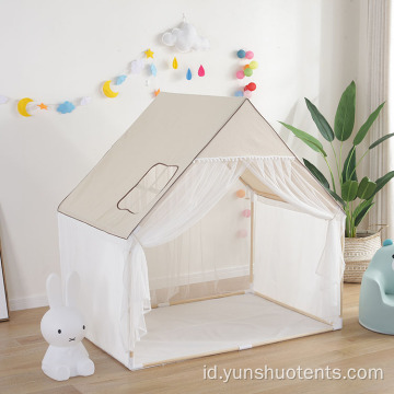 Tenda Katun Kanvas Indoor Play Bed Untuk Anak-Anak